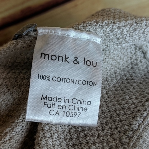 Monk & Lou Size m/l Open Shawl Style Cardigan - Picture 8 of 8